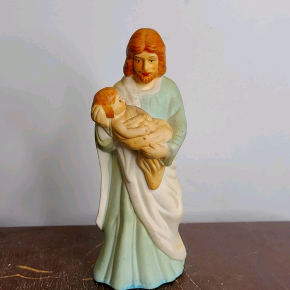 Vintage Handpainted porcelain baby jesus - Picture 1 of 5